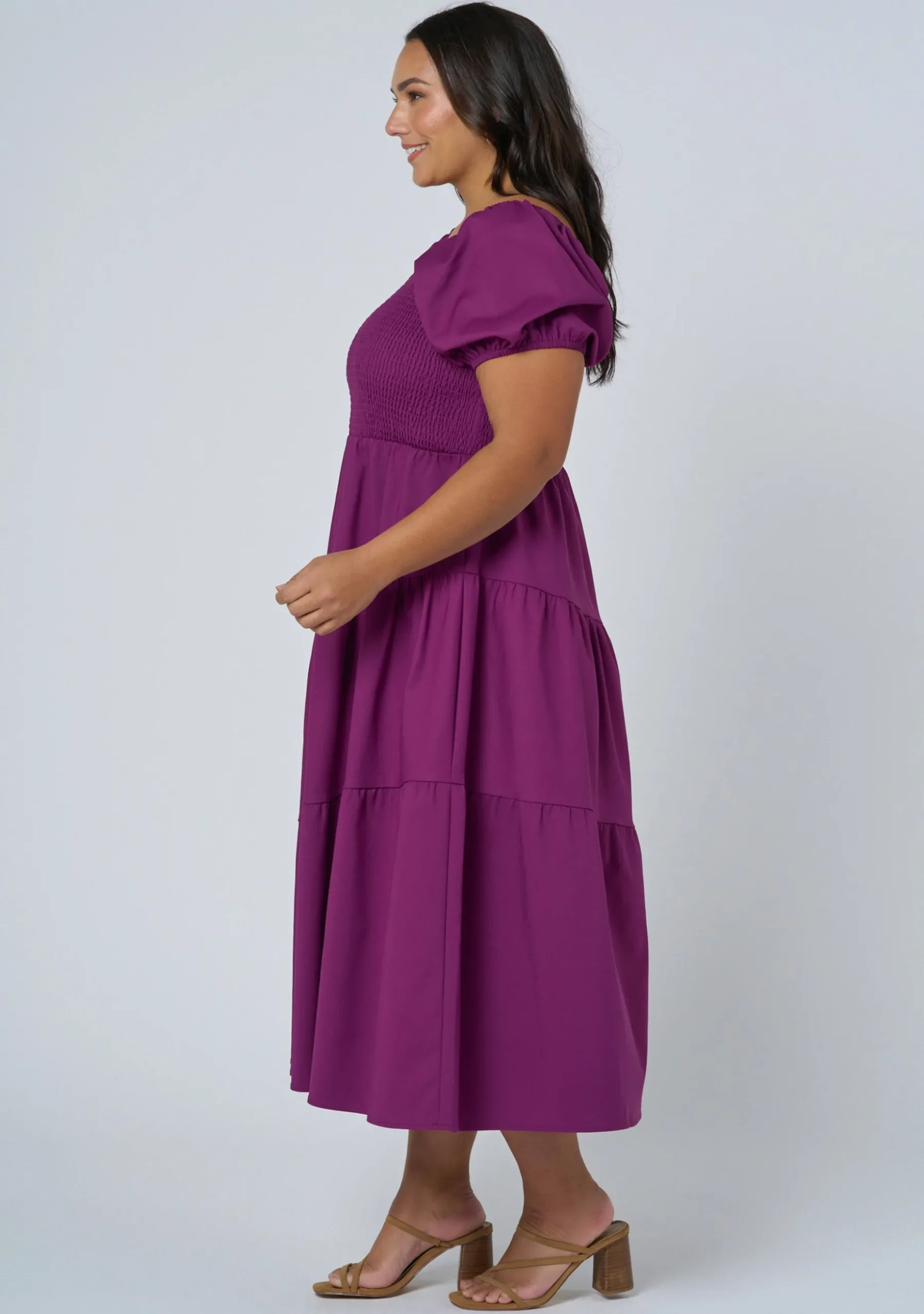 Miley Asymmetric Midi Dress