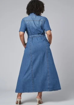 Naomi Chambray Maxi Dress