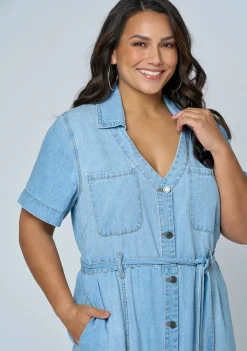 Naomi Chambray Maxi Dress