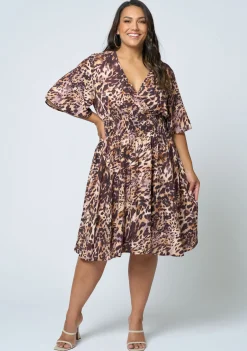 Nelly Flutter Sleeve Dress
