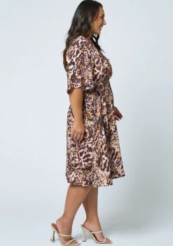 Nelly Flutter Sleeve Dress