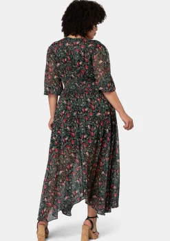 Next Universe Rose Print Maxi Dress