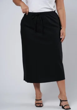 Olsen Linen Midi Skirt