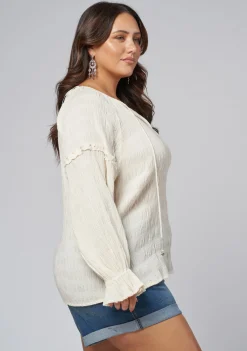 Paros Textured Blouse