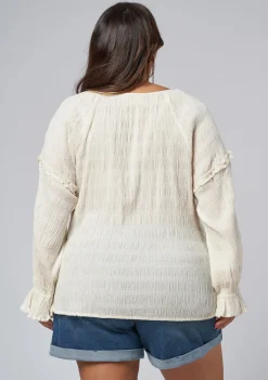 Paros Textured Blouse