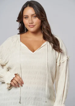 Paros Textured Blouse