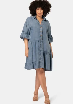 Peyton Chambray Mini Dress
