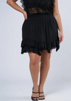 Pretty In Black Mini Skirt