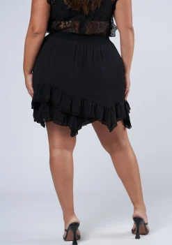 Pretty In Black Mini Skirt