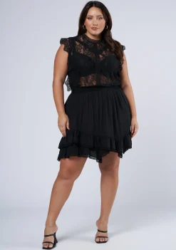 Pretty In Black Mini Skirt