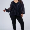 Racy Shimmer Top