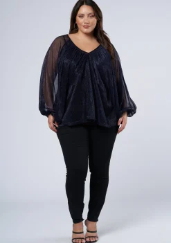 Racy Shimmer Top