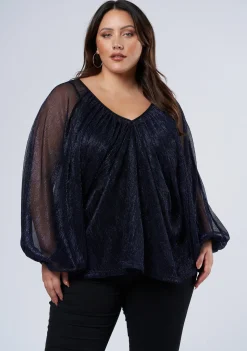 Racy Shimmer Top