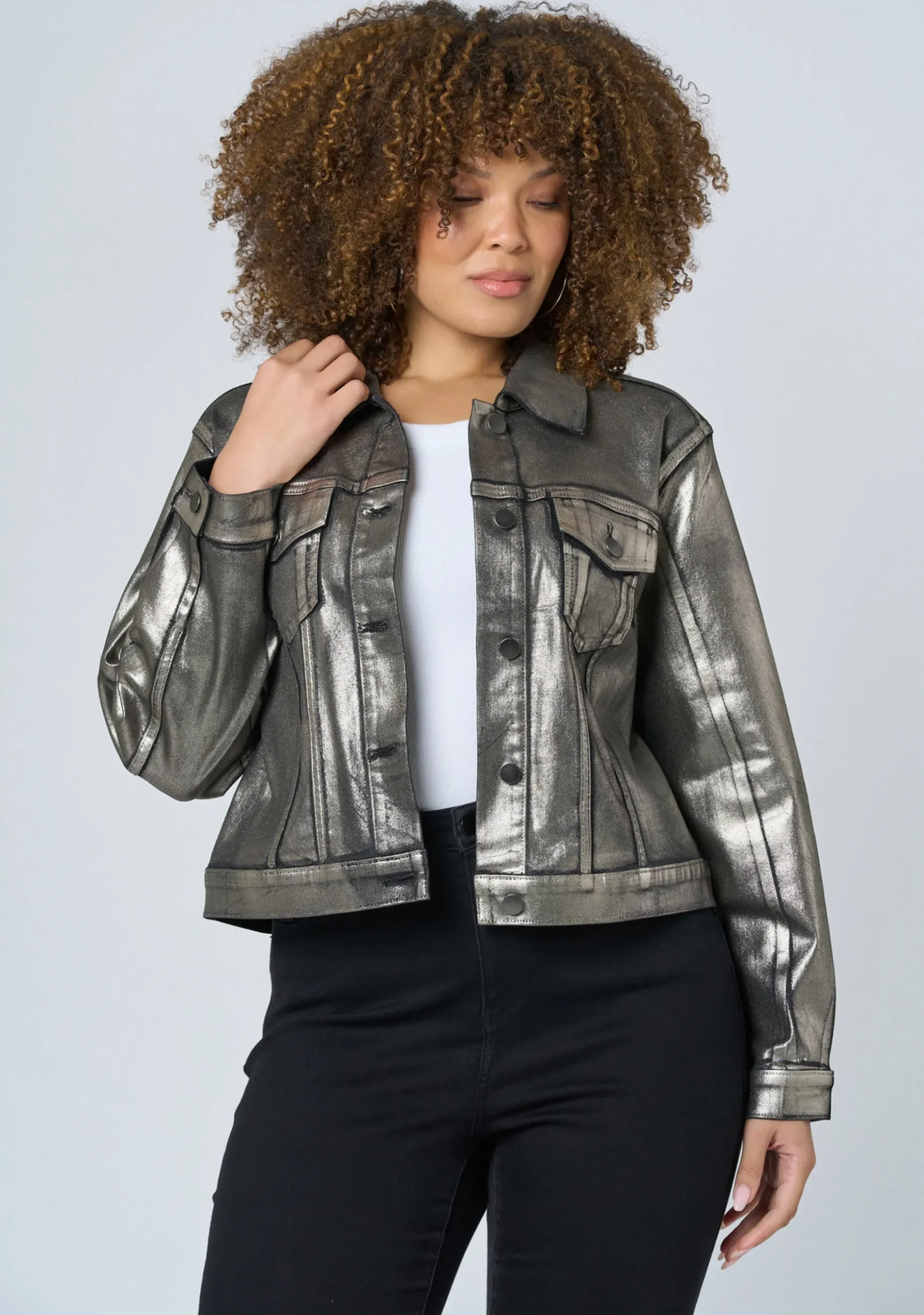 Rema Foil Denim Jacket