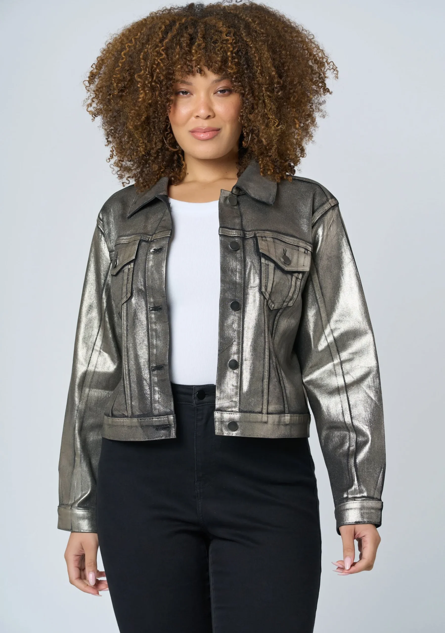 Rema Foil Denim Jacket