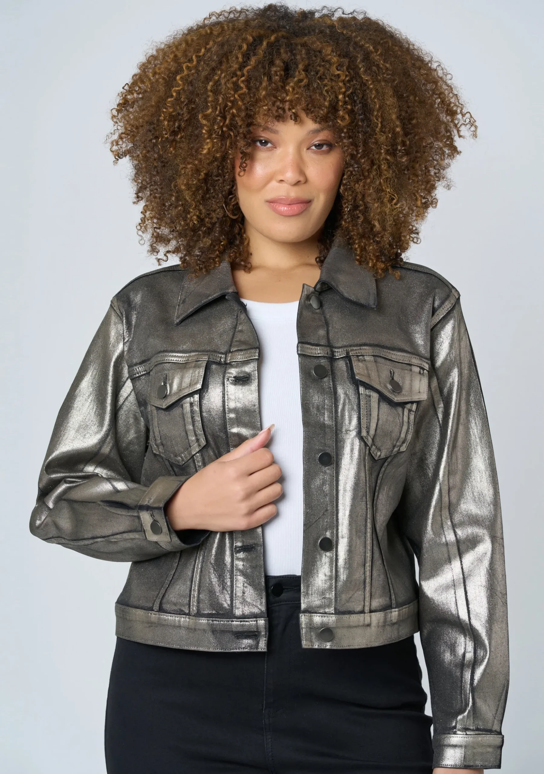 Rema Foil Denim Jacket