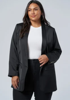 Revelry Satin Blazer