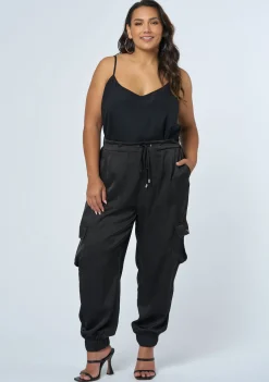 Revolution Satin Cargo Pant