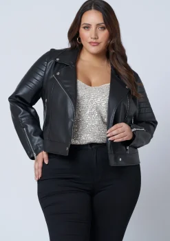 Rowdy PU Biker Jacket