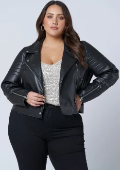 Rowdy PU Biker Jacket