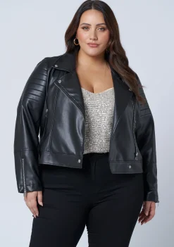 Rowdy PU Biker Jacket