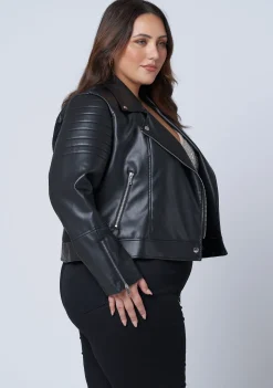 Rowdy PU Biker Jacket