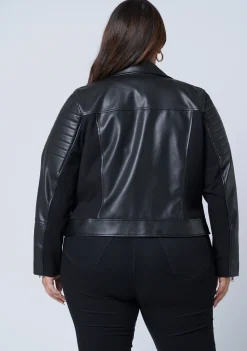 Rowdy PU Biker Jacket