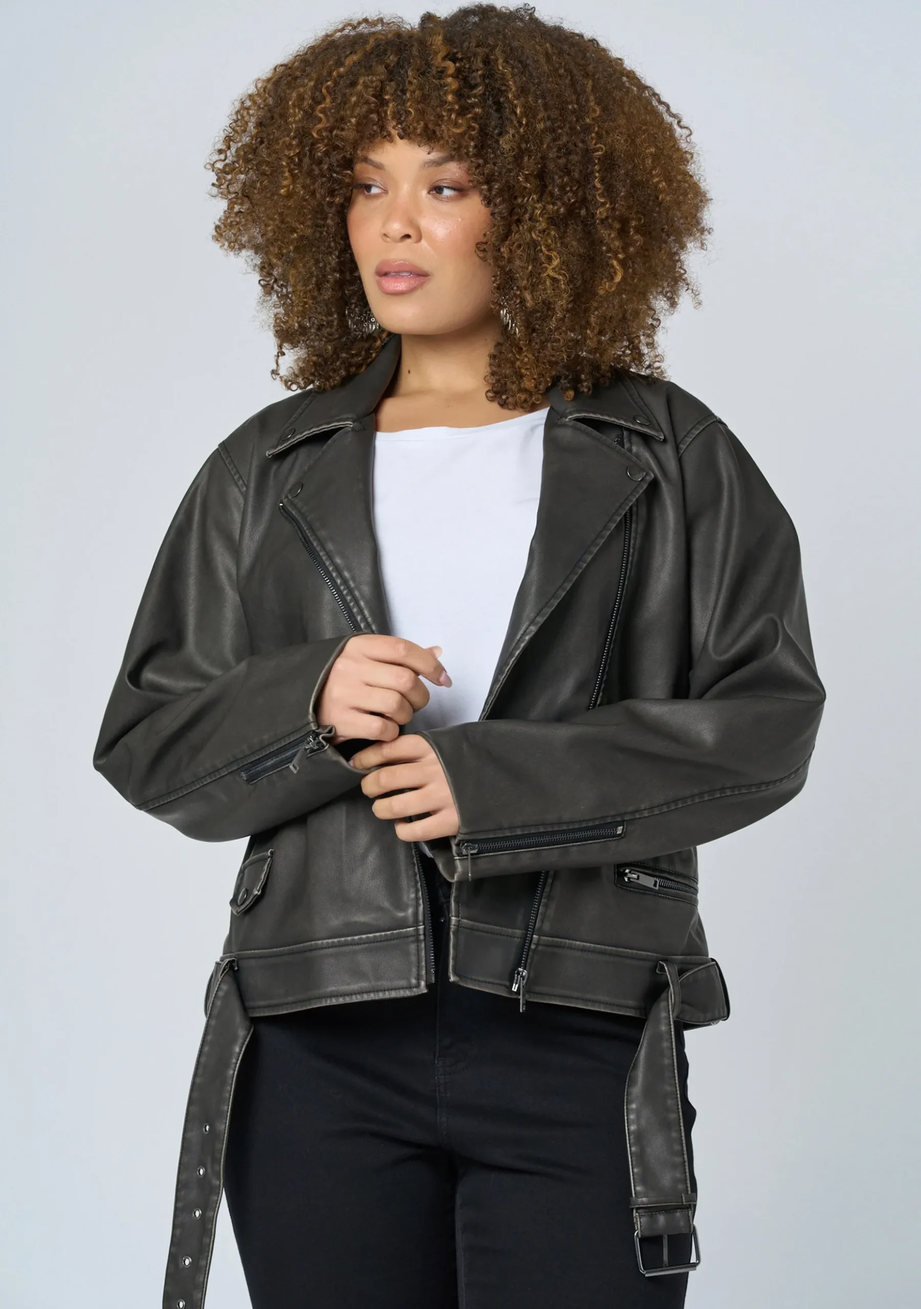 See the Light Vegan Biker Jacket