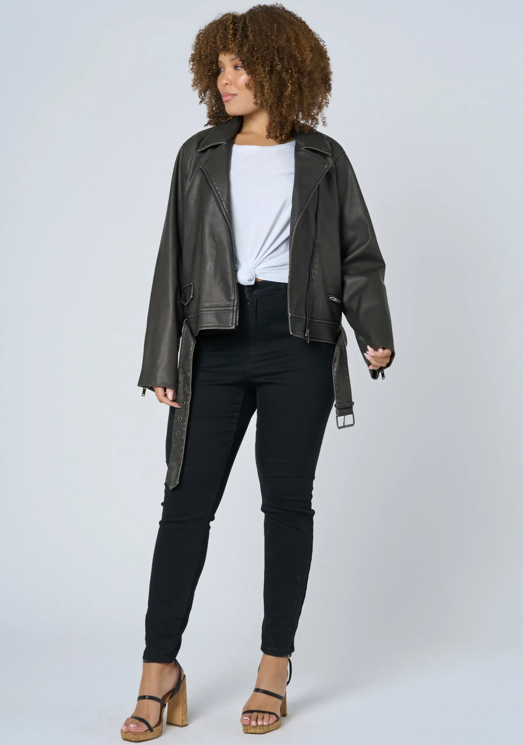 See the Light Vegan Biker Jacket