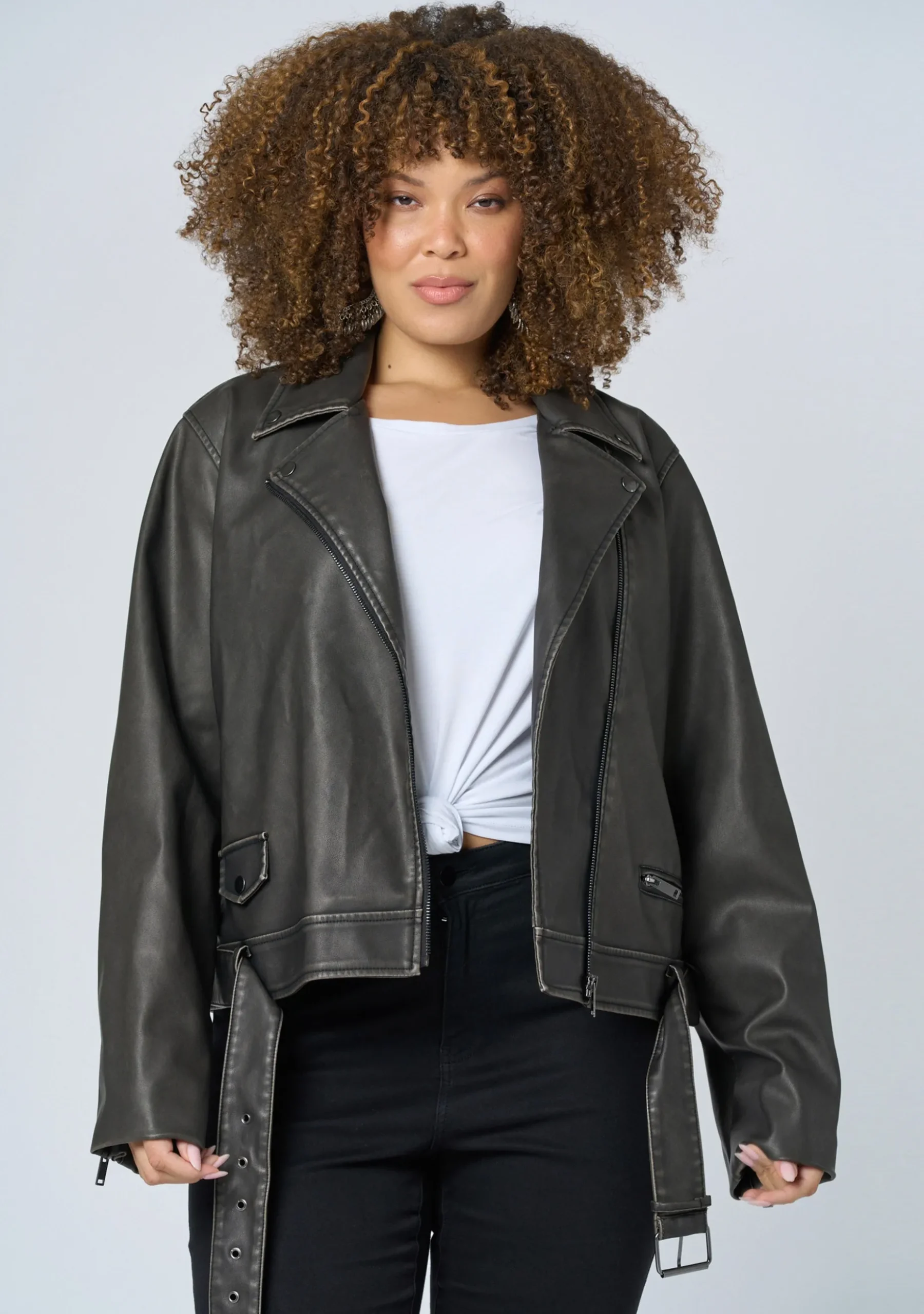 See the Light Vegan Biker Jacket