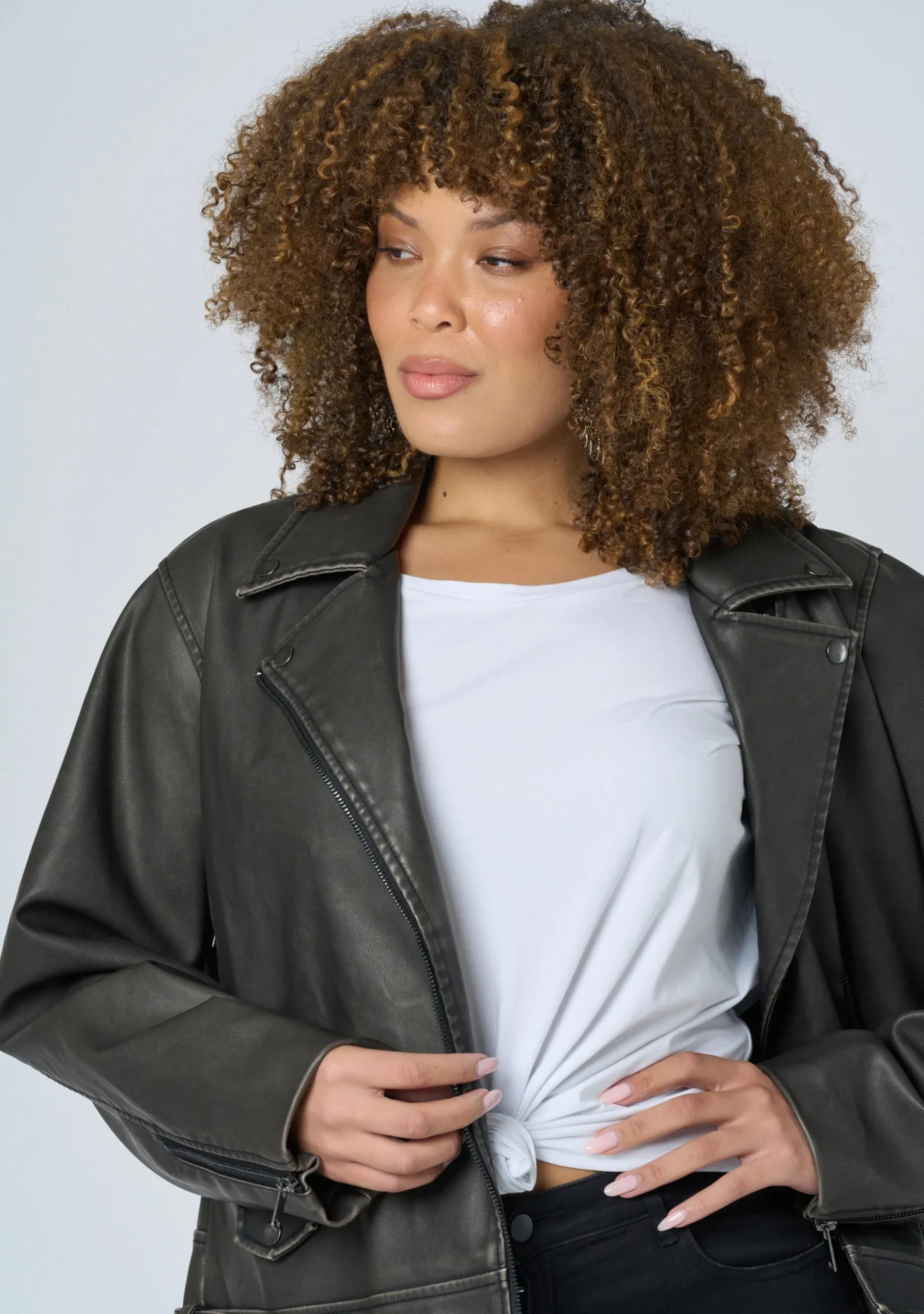 See the Light Vegan Biker Jacket