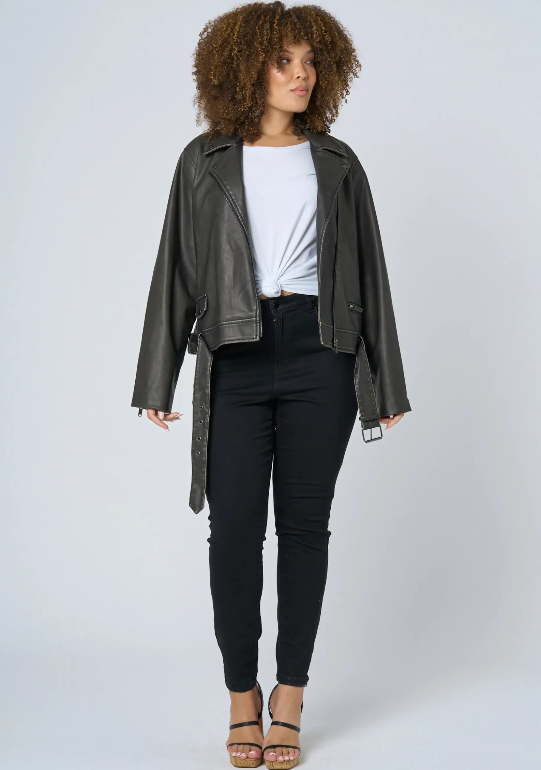 See the Light Vegan Biker Jacket