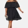 Sensual Off Shoulder Midi Dress