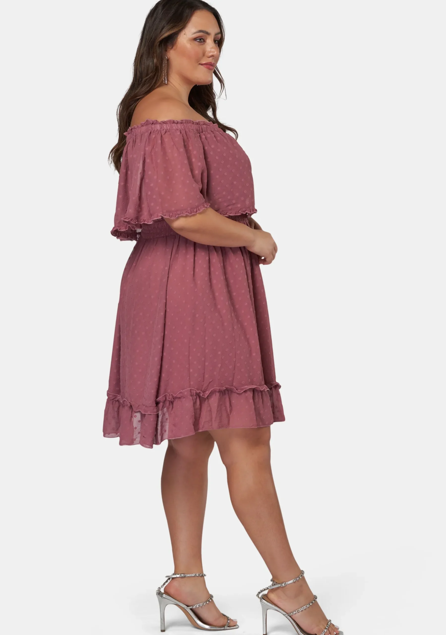 Sensual Off Shoulder Midi Dress