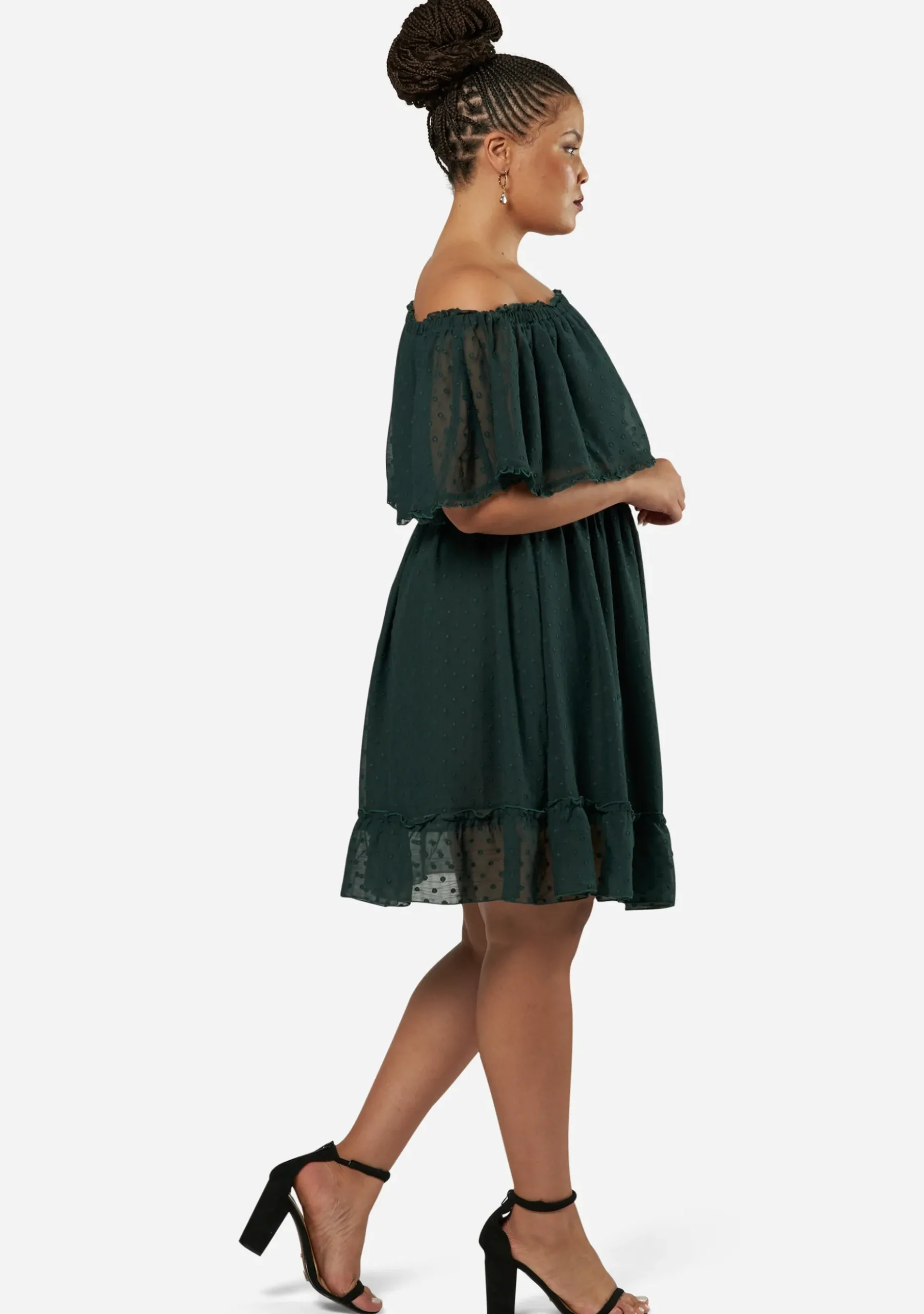 Sensual Off Shoulder Midi Dress