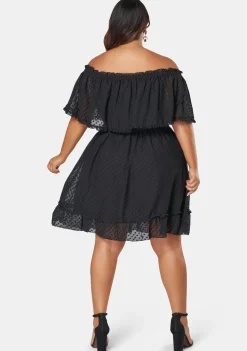 Sensual Off Shoulder Midi Dress