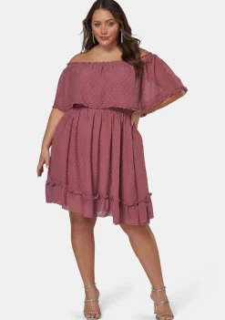Sensual Off Shoulder Midi Dress