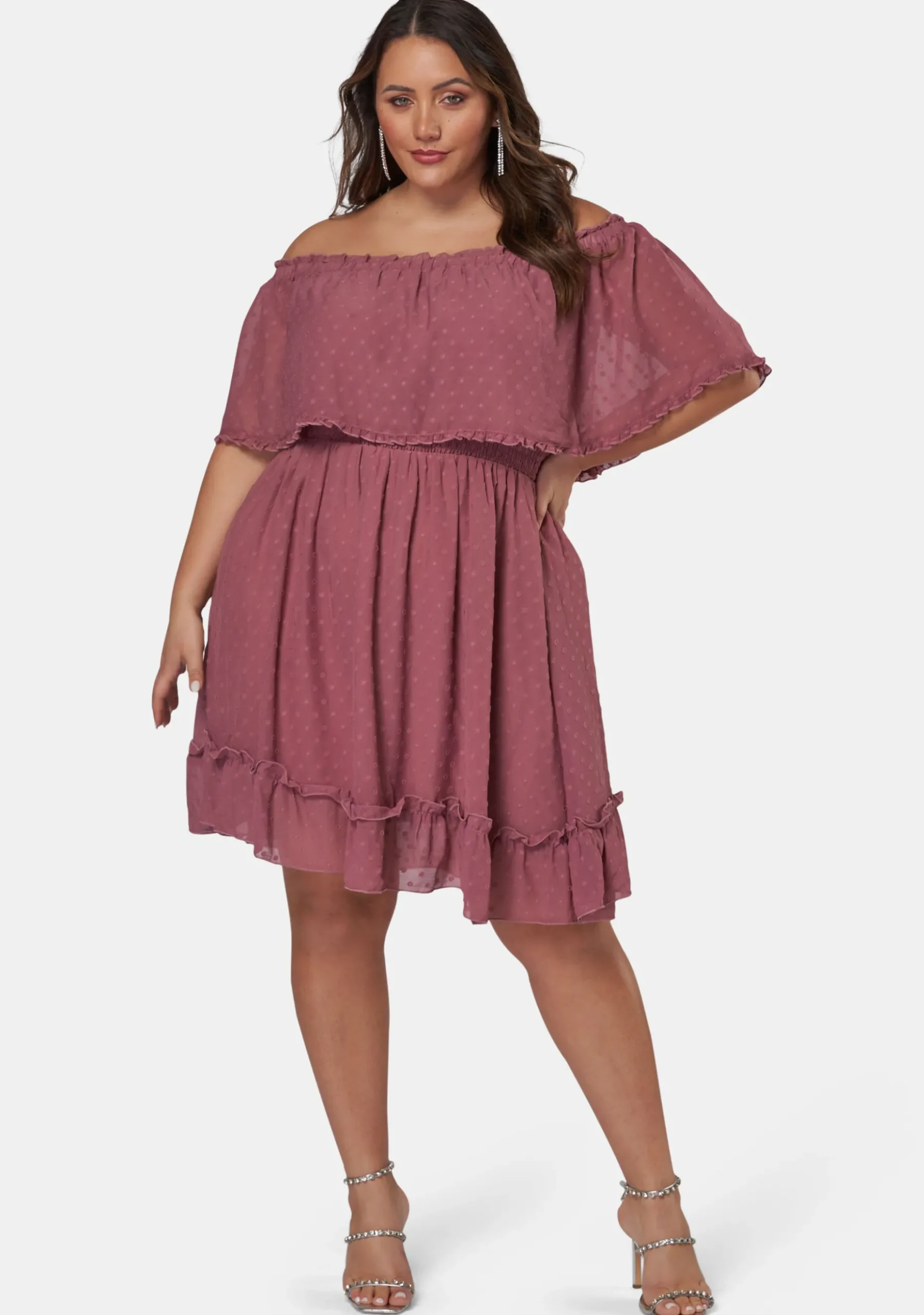 Sensual Off Shoulder Midi Dress