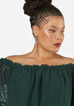 Sensual Off Shoulder Midi Dress
