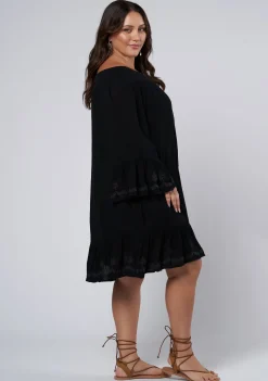 Serenity Embroidered Mini Dress