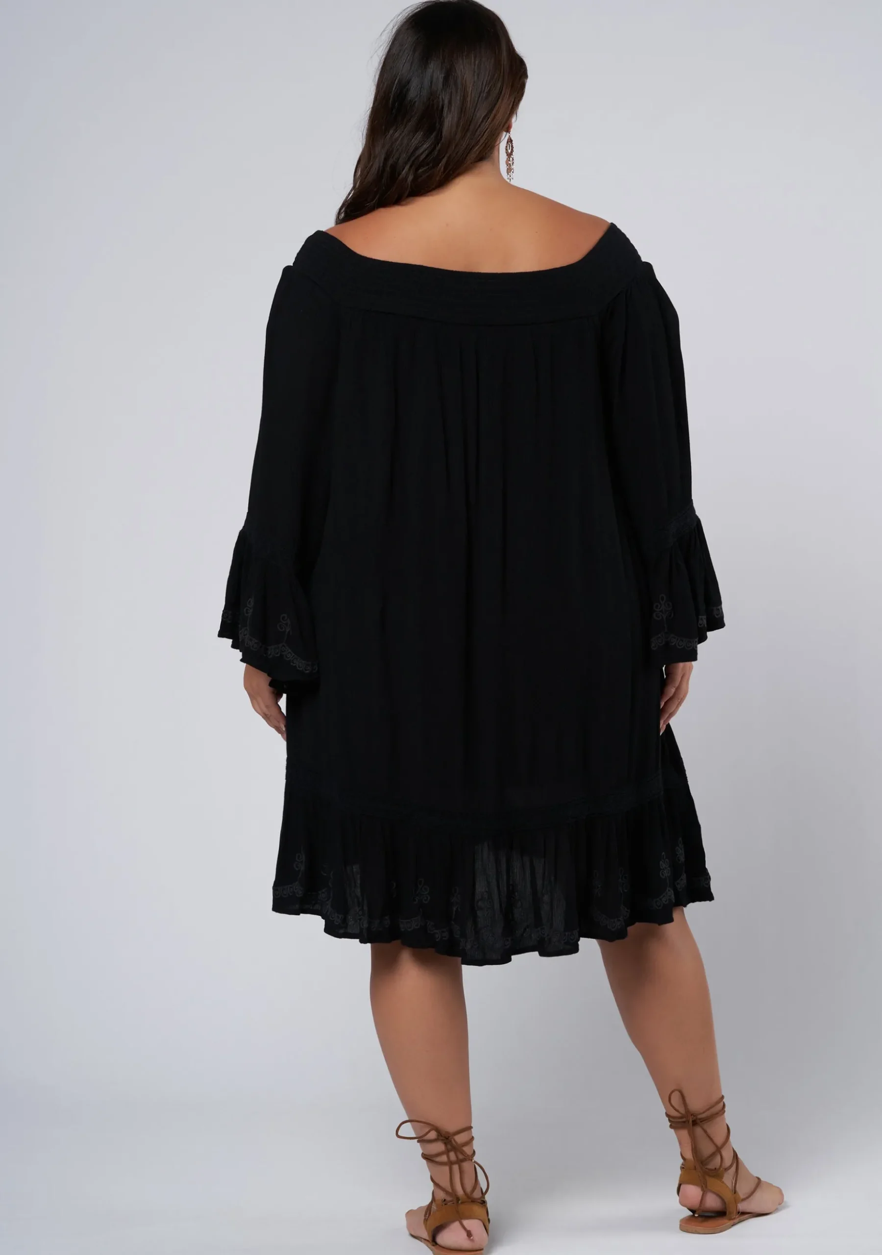 Serenity Embroidered Mini Dress