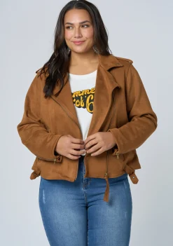 Serenity Suedette Biker Jacket