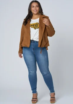 Serenity Suedette Biker Jacket