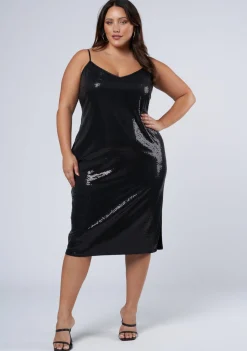 Served Sequin Midi Dress