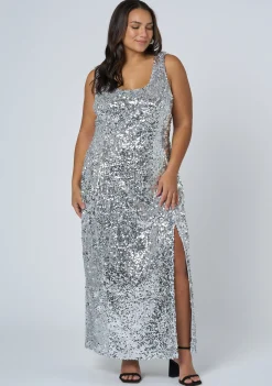 Shimmy Shimmer Sequin Maxi Dress