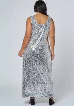 Shimmy Shimmer Sequin Maxi Dress