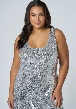 Shimmy Shimmer Sequin Maxi Dress