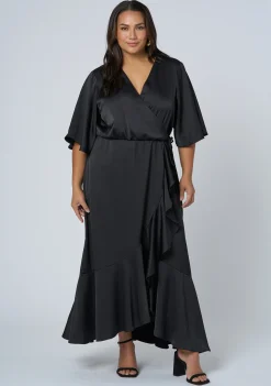 Smouldering Wrap Maxi Dress