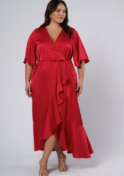 Smouldering Wrap Maxi Dress