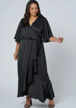 Smouldering Wrap Maxi Dress